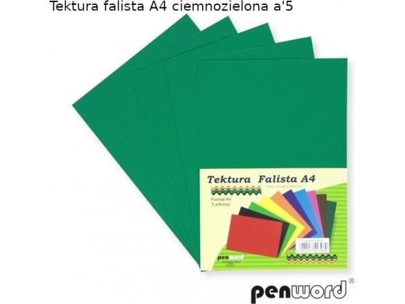 Penword Bølgepap PENWORD A4 5ark - mørkegrøn Penword