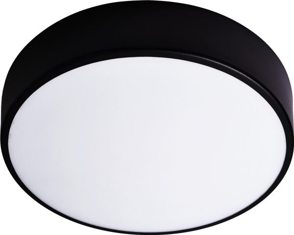 Orno Ovo Taklampe, Plafond 2Xe27, 2X24w, Sort Stål, Lampeskjerm I Plast, Ip54, ? 300