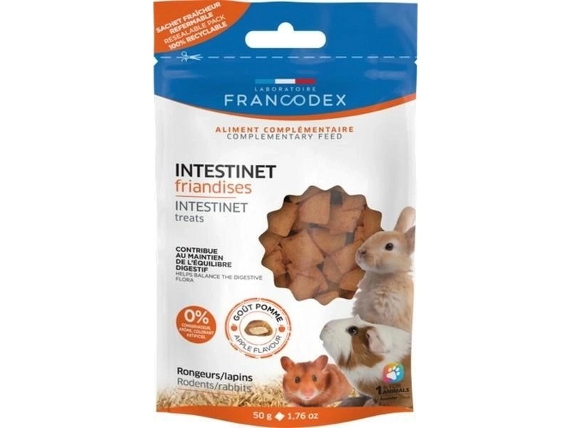 Francodex Leckerli Für Nager & Kaninchen Intestinet Bessere Verdauung 50 G