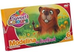 Koma-Plast Knetmasse Würfel 6 Farben