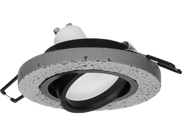 Orno HALISI RM dekorativ ram till infällda spotlights, rund, vridbar, svart, MR16/GU10 max 50W | Belysning - Inomhusbelysning - Inbyggd spotlight | GameStuff