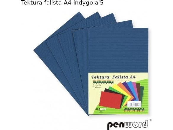 Penword bølgekarton PENWORD A4 5 ark – indigoblå Penword TARGI