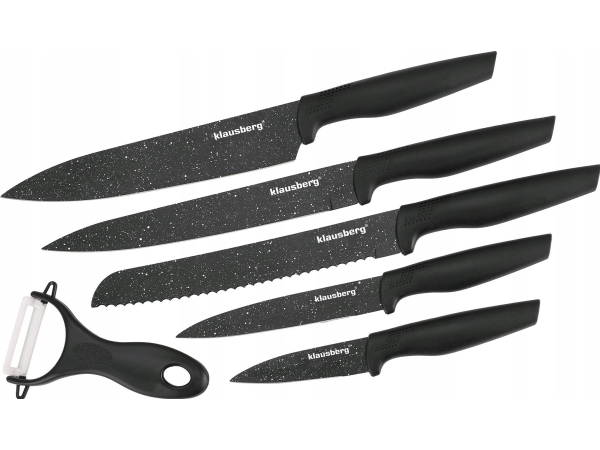 Klausberg Messerset 6-Tlg. Mit Marmor-Beschichtung Klausberg Kb-7613