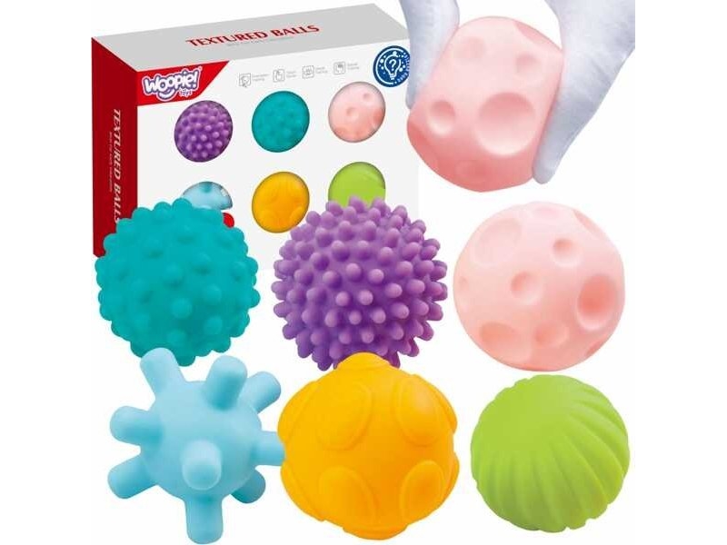 Woopie Baby Woopie Sensory Blokai 6-Teiliges Kinderspielzeug
