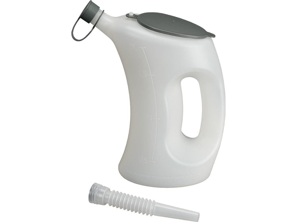 Pressol målekande med låg FLA-PE, hvid, transparent, 2 l