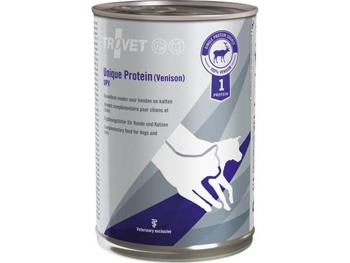 Trovet Trovet Unique Protein UPV Venison Hundefoder til katte 400 g