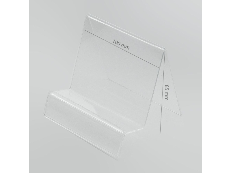 Tele.Com Partner Stand Lodret Plexiglas Med Prisfane (Navi/Tablet)