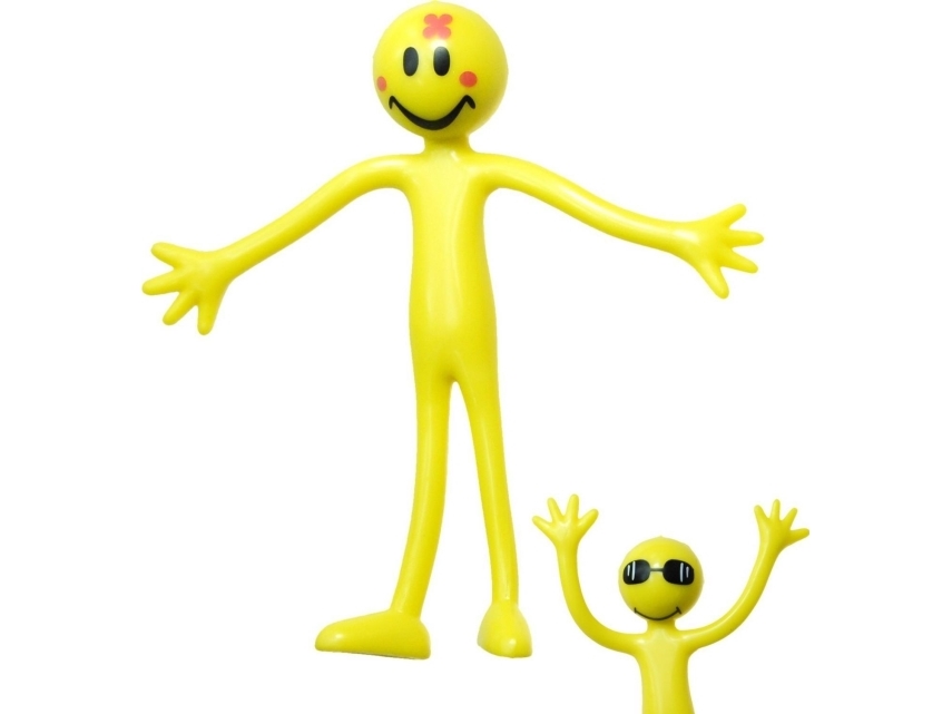 Hipo Gummi-Figur Bøjelig Gul-Blå 13 Cm