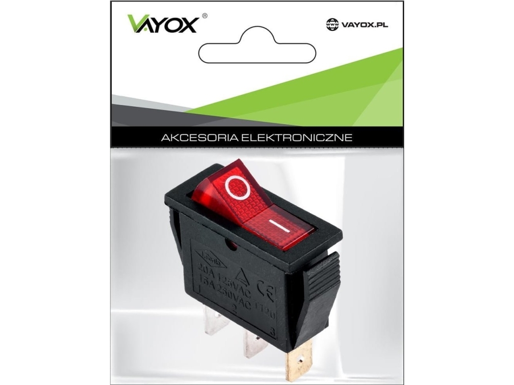 Vayox Schalter Irs-101-1B Rot Prk0007b