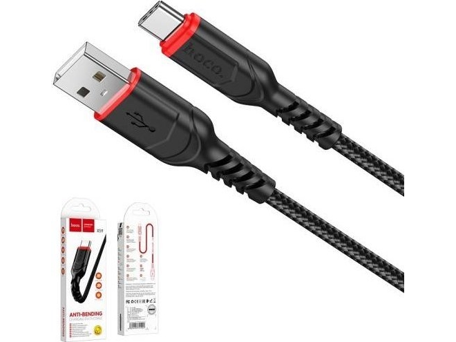 Hoco Usb-A Til Usb-C-Kabel 1 M Sort (6931474744920)