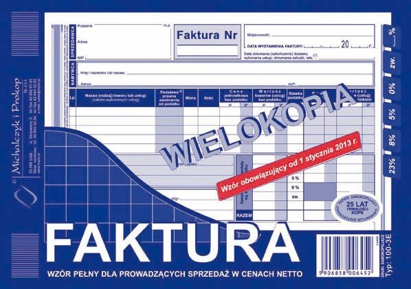 Michalczyk i Prokop FAKTURA NETTO A5 (PEŁNA) (WIELOKOPIA) MICHALCZYK I PROKOP | Papper & Emballage - Specialpapper - Förtryckta formulär | GameStuff