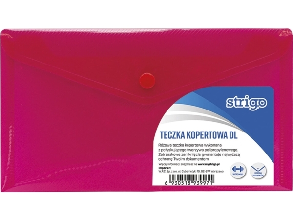 Strigo kuvertfodral STRIGO DL, RÖD | Arkivering - Elastikmappar & Chartekker - Charters | GameStuff