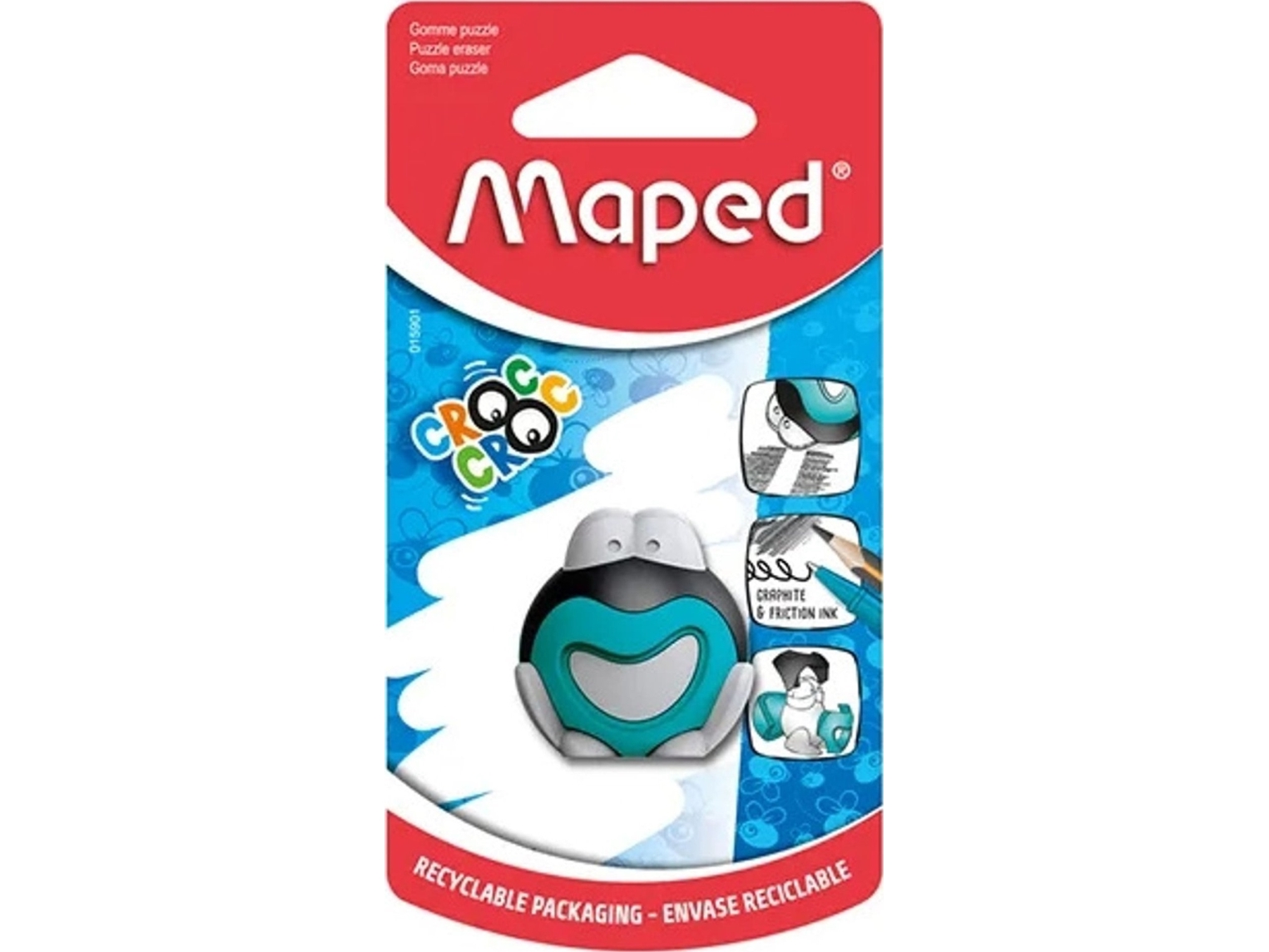 Maped Viskelæder Croc Croc Zebra