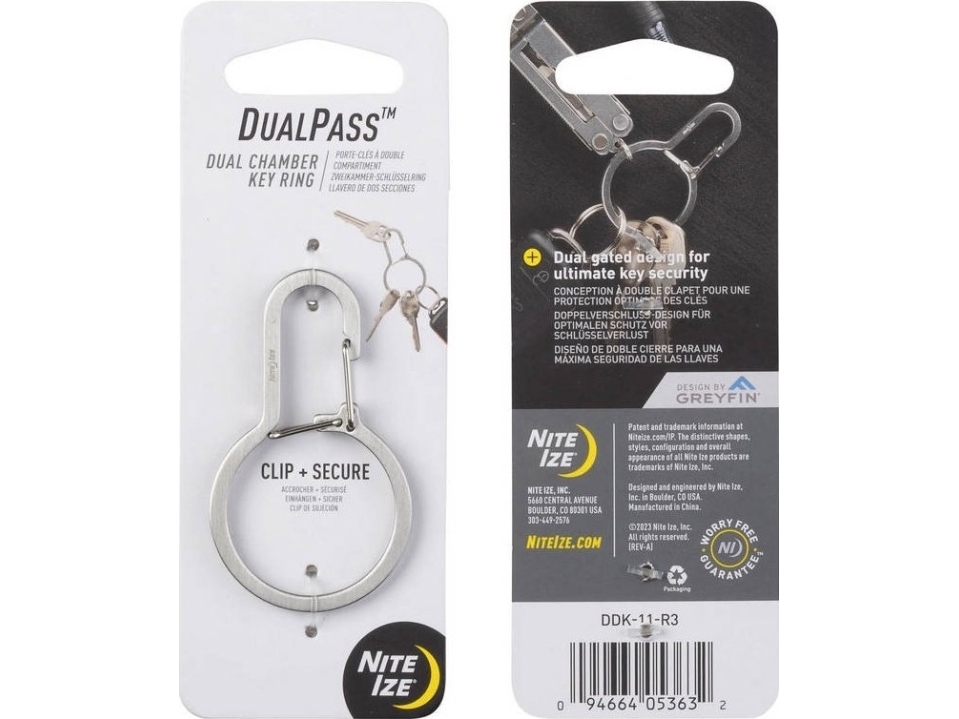 NiteIze-karabinhage med DualPass-rum