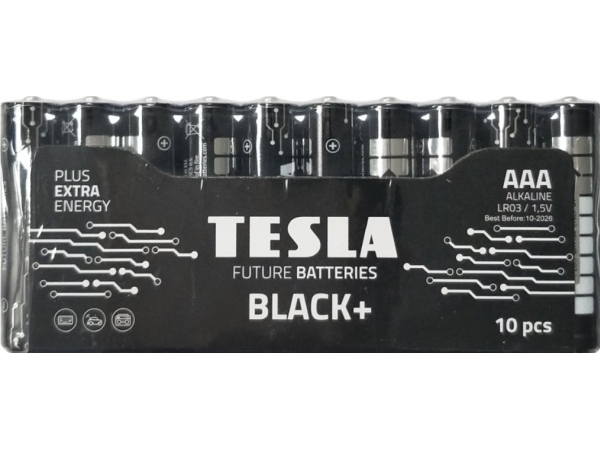Tesla Black+ Lr03 F10 1,5V Alkaline Battery 10 Batterier