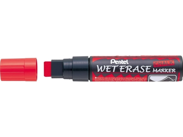 Pentel Jumbo Kridtmarker Smw56 Rød, Rød