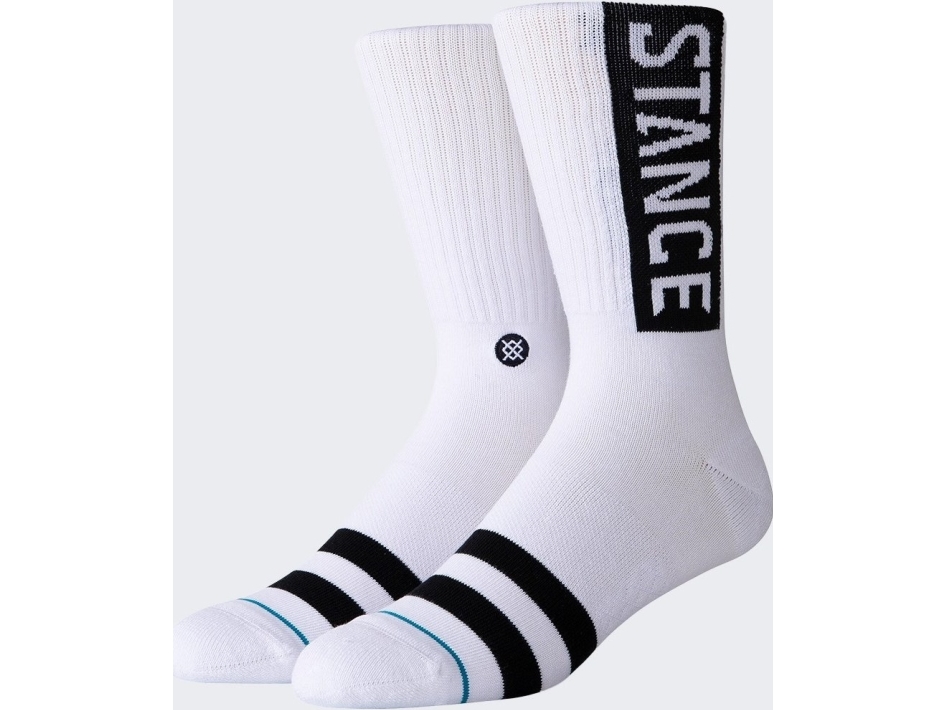 Stance OG Crew strømper 1 par Hvid