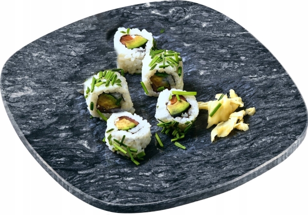 Kesper Serveringsfat laget av polert marmor, 30 x 25 cm