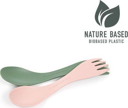 Light My Fire Spork BIO* little 2-pack grön/rosa | Utomhus - Camping - Köksredskap | GameStuff