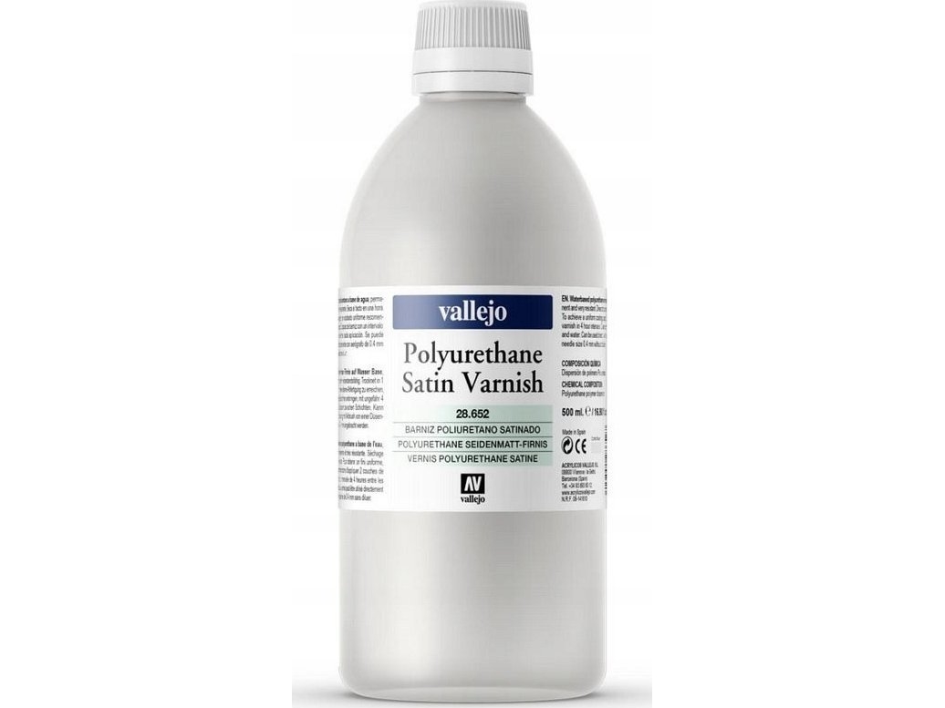 Vallejo Satin Polyuretanlack 500 ml | Färg & Tillbehör - Färg inomhus - Golvfärg & Lack | GameStuff