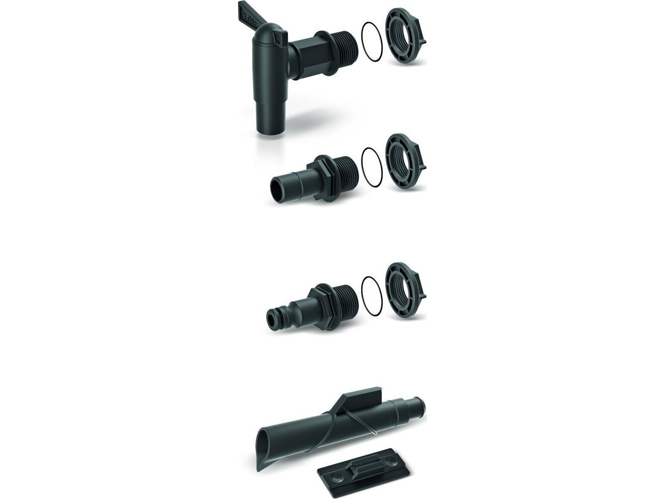 Prosperplast Wasserbeckenanschluss Icans4