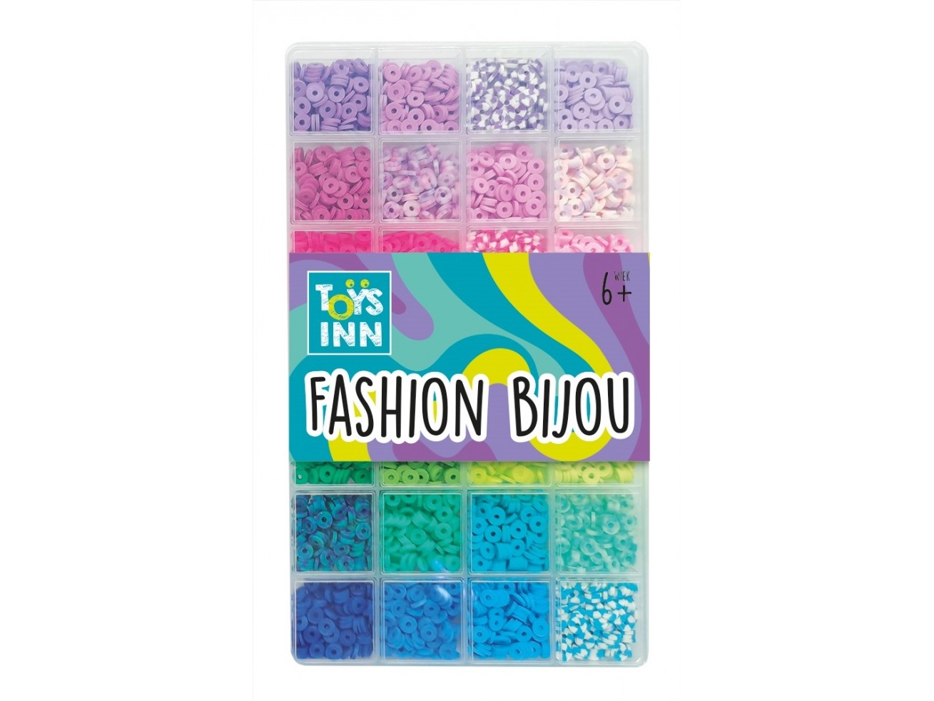 Stnux Clay Beads Mix Farve Blå