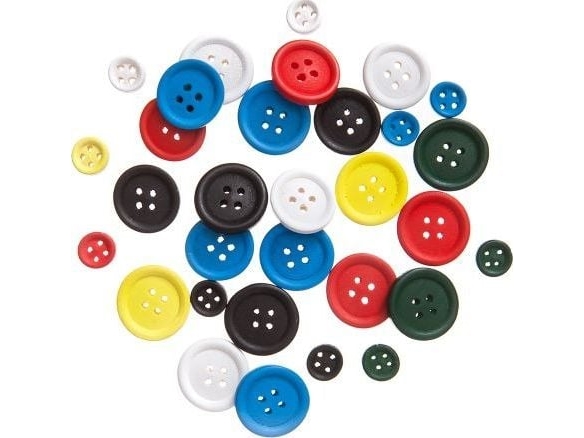 DP Craft träknappar DPCRAFT Mix 30 st - Brights Dalprint | Skola & Hobby - Konsthantverk - Trävaror | GameStuff
