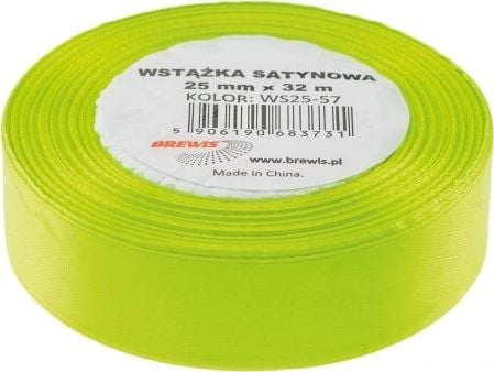 Brewis Satinband 25Mm/32Mm Farbe 57 Grün Neon Brewis