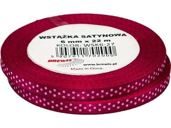 BREWIS satiininauha pisteitä 12mm x 22m väri 27 Brewis