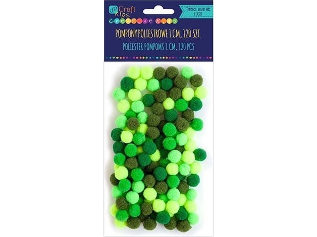 DP Craft Polyester pomponger DPCRRAFT 1cm mix grön 120st Dalprint | Leksaker - Kreativitet - Sy, Sticka & Broderi | GameStuff