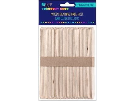DP Craft kreativa pinnar DPCRAFT Jumbo natur 14, 8x1,7 cm 60 st Dalprint | Övriga | GameStuff