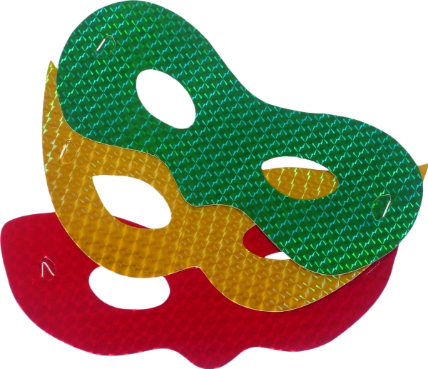 Arpex Holografische Masken Kant (3 Stk)