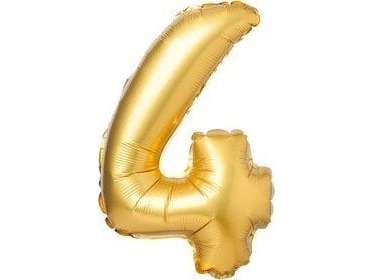 Arpex Ballons Folie Tal "4" Guld 71 Cm (28")