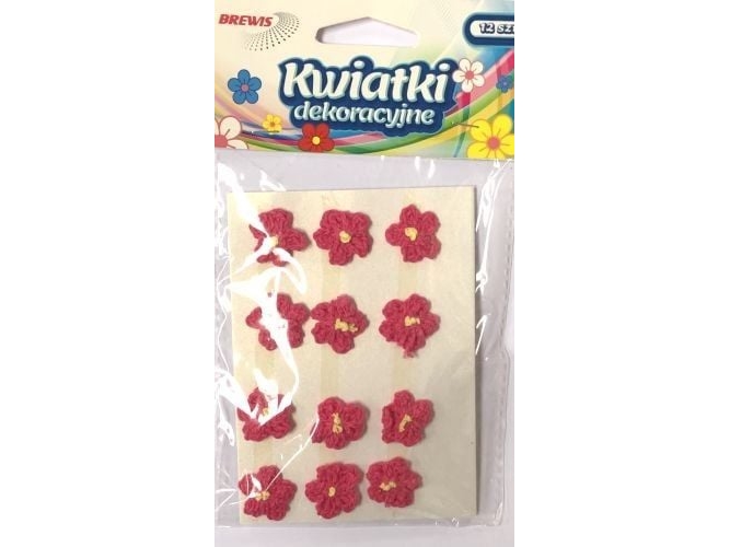 Brewis Blomster 18Mm K18-5 Mørk Rosa Brewis