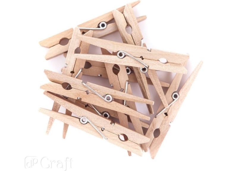 DP Craft Klamerki drewniane DPCRAFT 7, 2cm 10szt. dalavtryck | Skola & Hobby - Konsthantverk - Trävaror | GameStuff