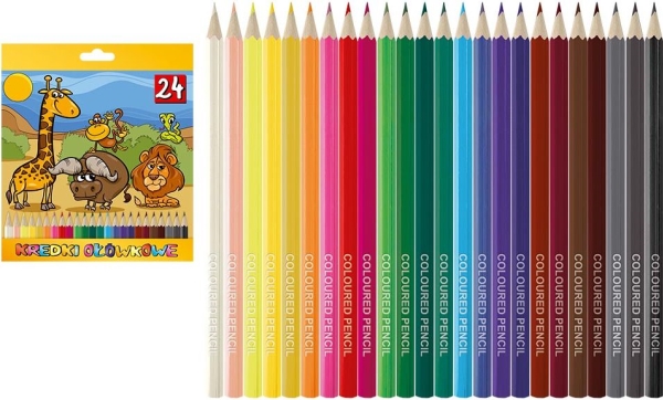 Titanum Buntstifte Sechskant 24 Farben Mix