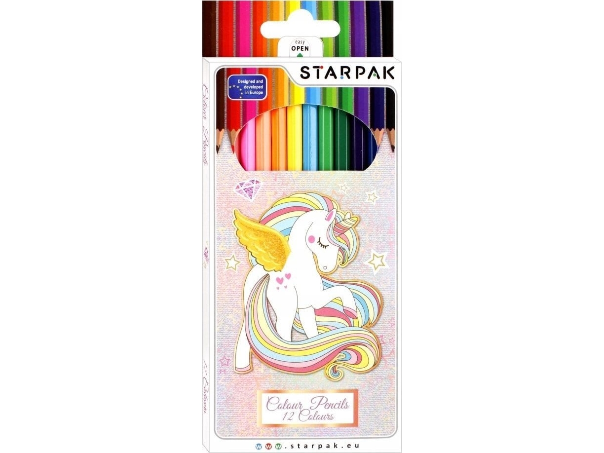 Starpak Buntstifte Für Die Schule 12 Stk. Einhorn