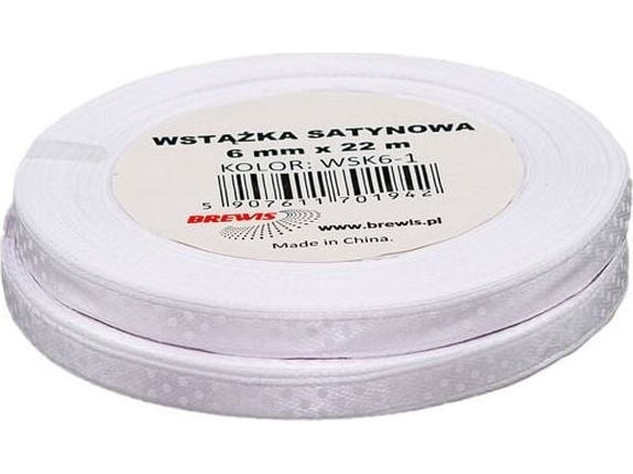 Prickigt satinband vit 6 mm x 22 m 2 st | Leksaker - Kreativitet - Sy, Sticka & Broderi | GameStuff