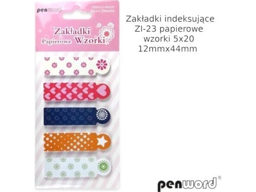 Polsirhurt indexflikar ZI-23 papper 5-färgad 12x44 mm | Papper & Emballage - Block & Post-It - Post-it | GameStuff