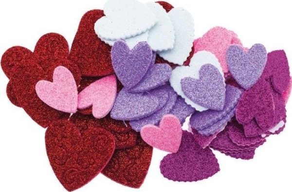 Brewis Schaumstoffaufkleber Pvw06 Herzen Valentinstag