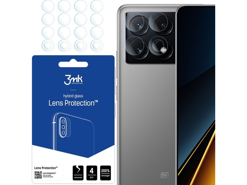 3mk Hybridglas För Xiaomi Poco X6 Pro 5g Kameralinsskydd 3mk Linsskydd 4x