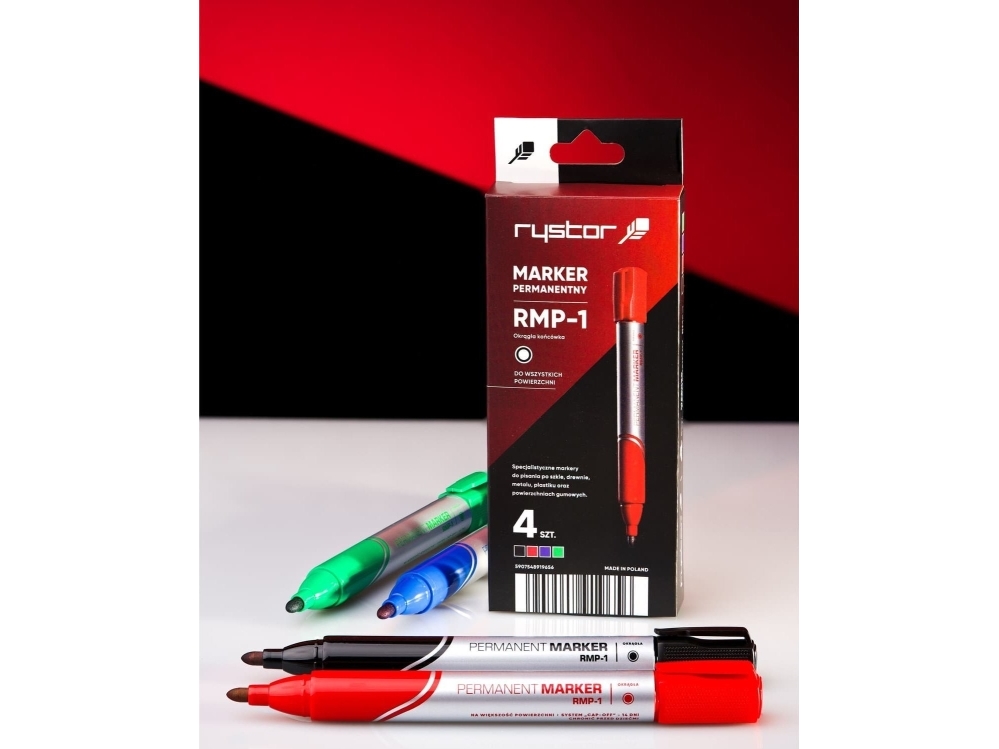 Rystor Permanent markers Rystor RMP-1 4 farver