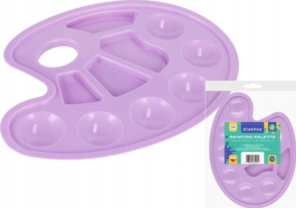 Starpak färgpalett oval pastelllila 1 st PBH 1/20 | Skola & Hobby - Konstmaterial - Borstar | GameStuff