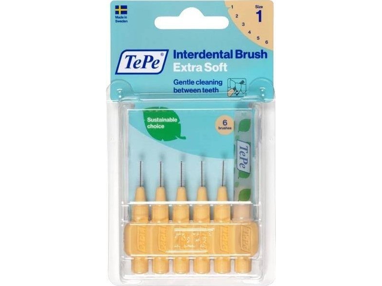 TePe interdentale børster Extra Soft 6 stk 0,45 mm