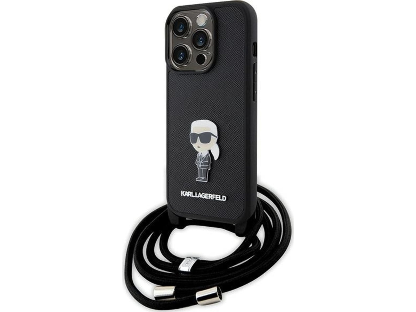 Etui Karl Lagerfeld Crossbody Saffiano Monogramm Metall Pin Karl &Amp Choupette Na Iphone 15 Pro - Sortieren