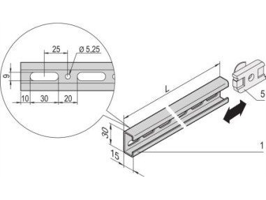 Schroff C-Rail F.600W Cabinet 450L 4X - Rack-Zubehör (22114455)