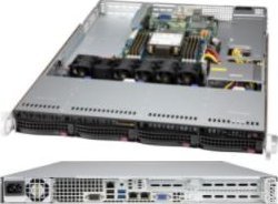Supermicro Sc815 Tqc4-605Wb2 - Rack-Montage - 1U - Sata/Sas - Hot-Swap 600 Watt - Schwarz
