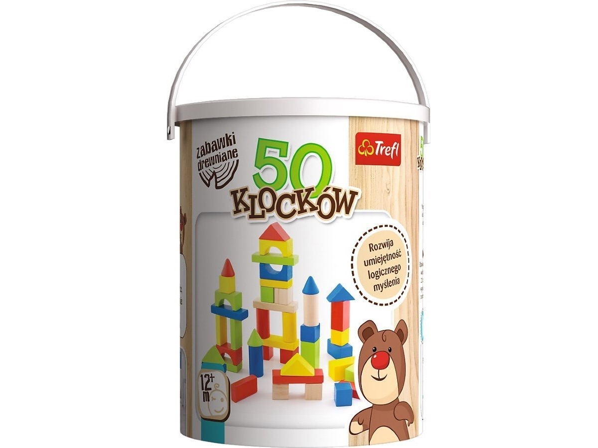 Trefl TREFL trælegetøj 50Blocks MULTI FSC 61687