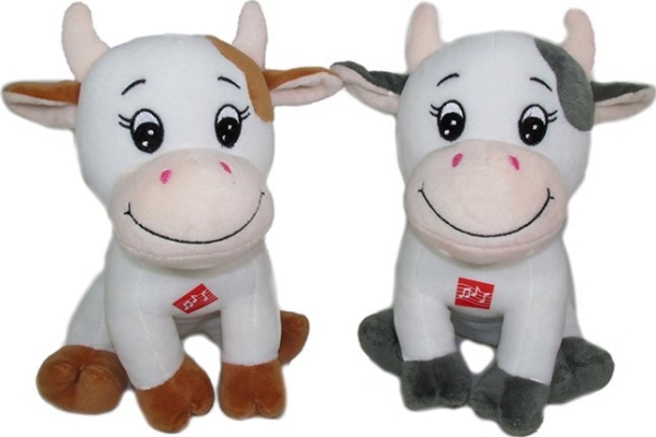 Kuh Plüschtier K-1236 2-Farbig Mit Stimme 20 Cm 63936