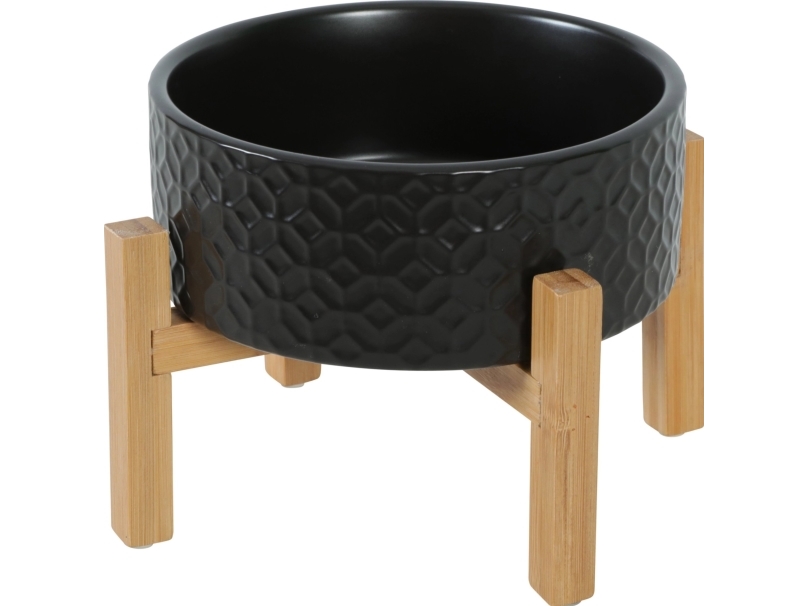 Zolux KERAMO SOLO skål i keramik til hund og kat 700 ml, sort